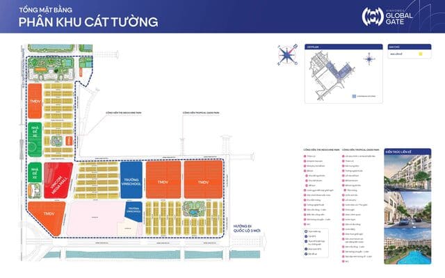 Mặt bằng phân khu Cát Tường Vinhomes Cổ Loa