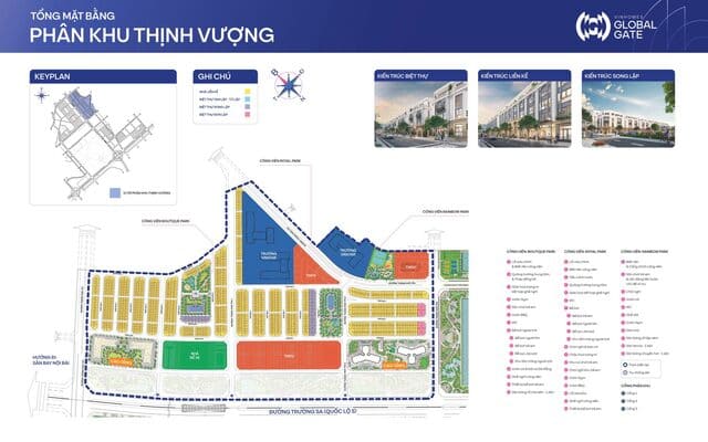 Mặt bằng phân khu Thịnh Vượng Vinhomes Cổ Loa