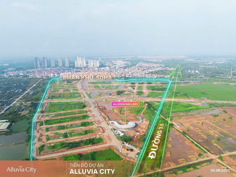Tiến độ dự án Alluvia City Văn Giang